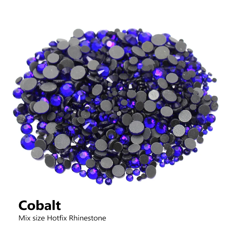 Горячая Распродажа, 30 цветов, смешанные размеры, горячая фиксация, стразы, 2000 шт., стразы с плоским основанием для одежды, сумки для обуви