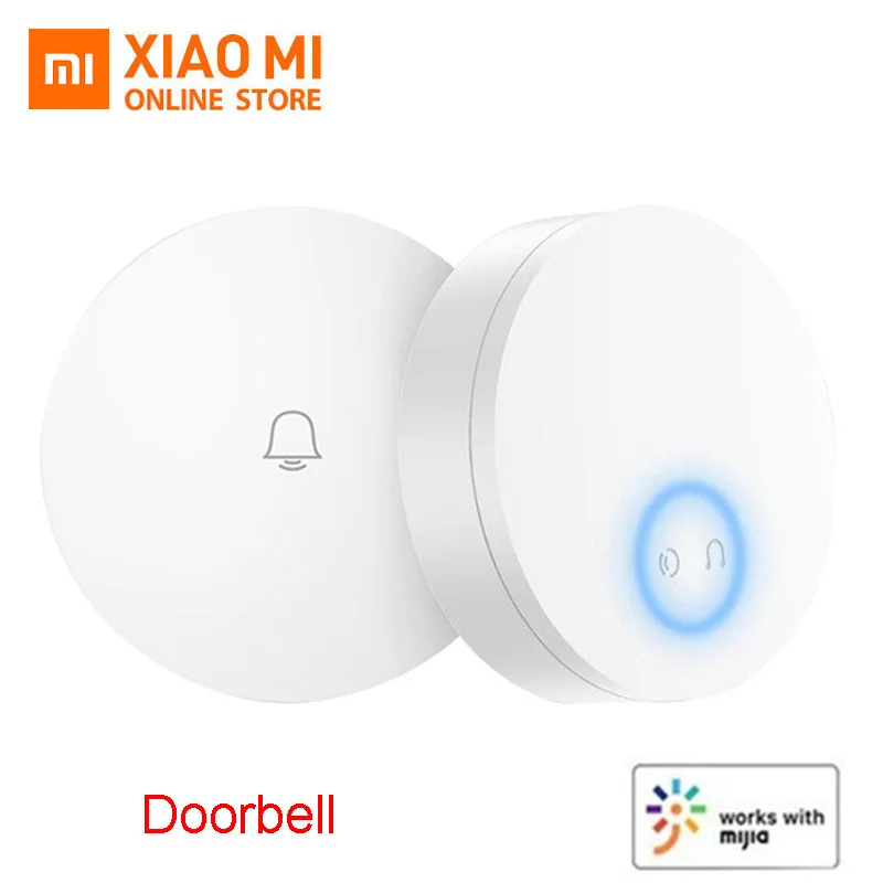 

Xiaomi Mijia Linptech WIFI Self-power-generating Wireless Doorbell Work with Mijia APP Smart Control Memory Function AC 110-240V