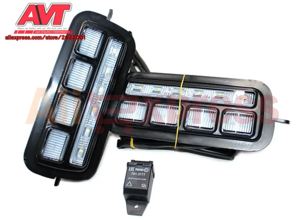 Led DRL For Lada Niva 4x4 1995 Lights 2 Pcs Set Car Accessories Styling Decoration Automotive