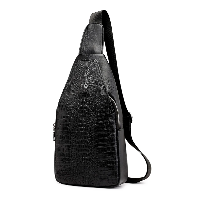

Men's Crossbody Bags Men USB Chest Bag Designer Messenger Bag Leather Shoulder Bags 2019 Travel Dropshipping Multiple Colors
