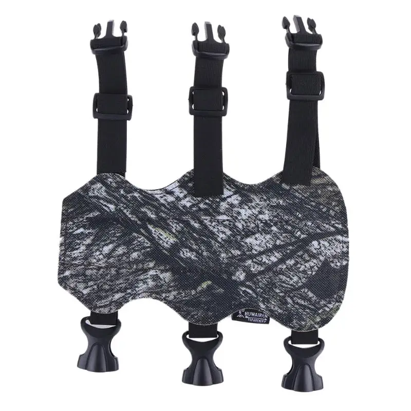 

Camouflage Double-sided Arm Guard Shooting Archery Camo 3 Straps Double side Arm Protection Guard Wrist Arm Warmer