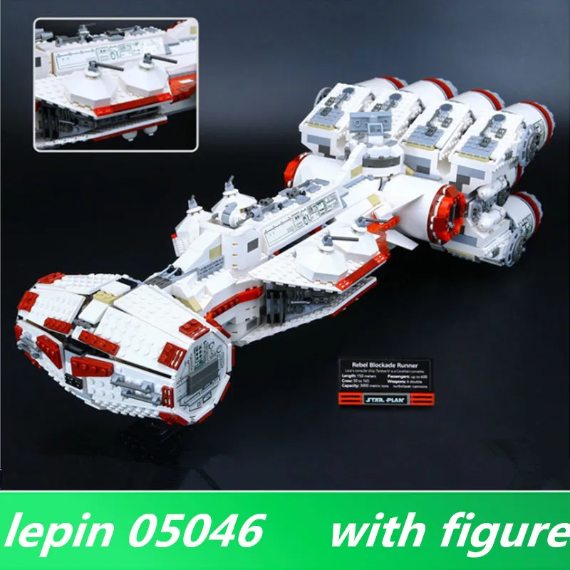 

Lepin 05046 lepin Star Series Wars The Tantive IV Blockade Runner 10019 Model Educational Building Blcoks DIY Toys for Children
