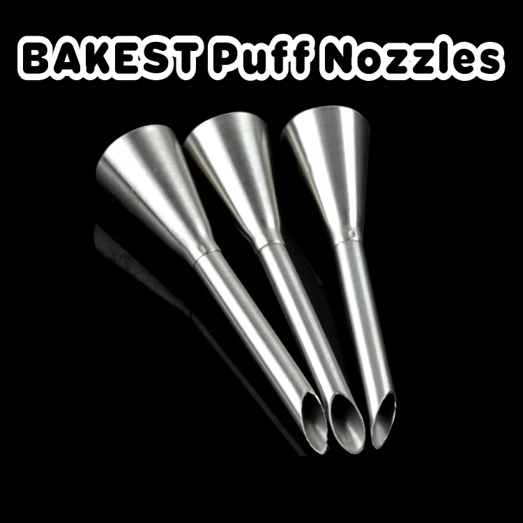 

BAKEST 6pcs per lot Puff Nozzles Small Size Cake Piping Nozzles Pastry DIY Icing Decorating Tools