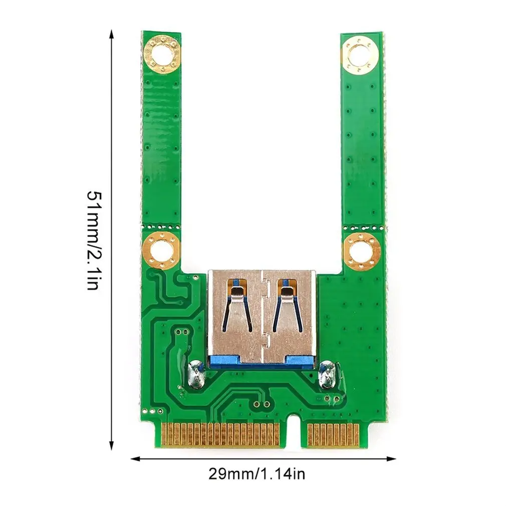 ЗЕЛЕНЫЙ 51*29*7 мм 4g мини-карта pci-e разъем расширения к USB 2,0 интерфейс Адаптерная плата Eletronic совместима с USB1.1