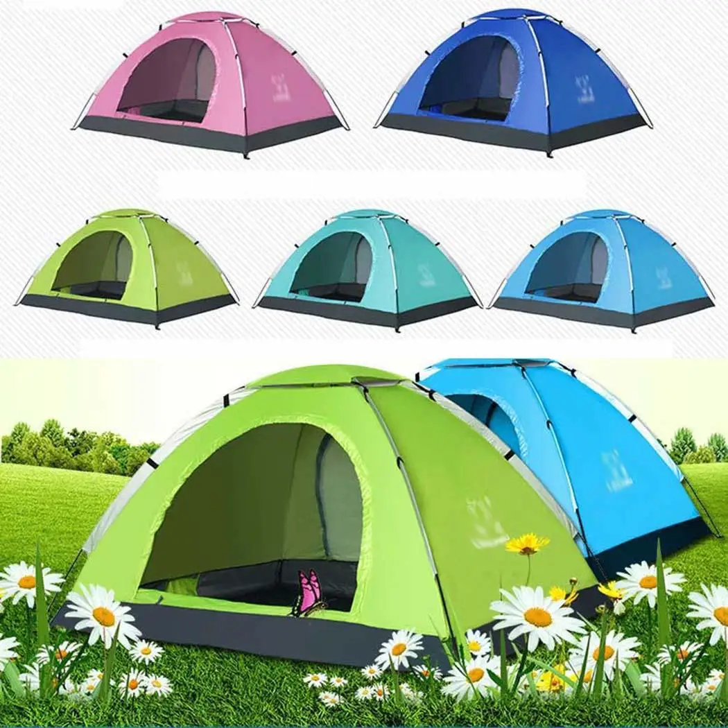 

3-4 Person Camping Tent Ultralight Single Layer Waterproof Outdoor Tent for Hiking Traveling