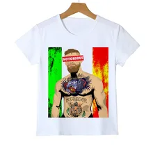 2019 חדש מגניב כוכב קונור מקגרגור 3D חולצות קיד ילד t חולצות חולצות היפ הופ תינוק ילד בגדי Gril חולצה Y18-2(China)