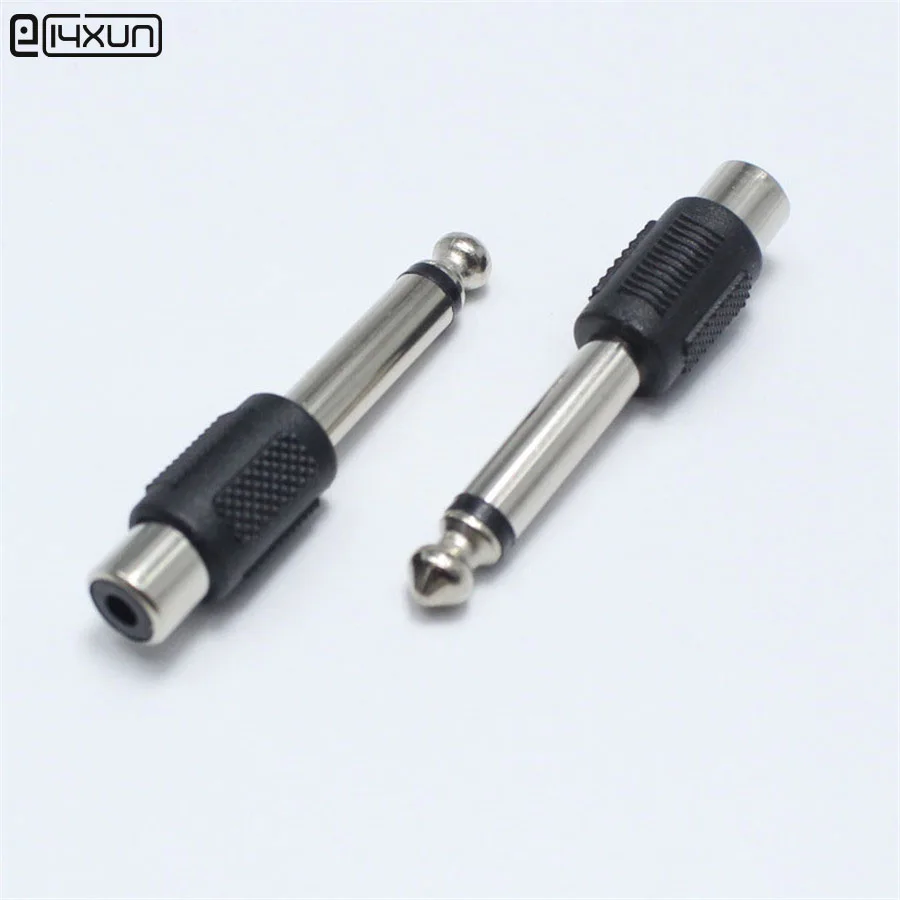 2 шт. штекер моно 6 5 мм на гнездо RCA полюса|plug socket connector|plug adapter connectorplug connector |