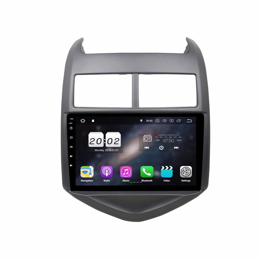 Discount ELANMEY premium car gps navigation For Chevrolet AVEO 2011-2015 8-core android 8.0 CAR DVD player multimedia radio 4G head unit 1