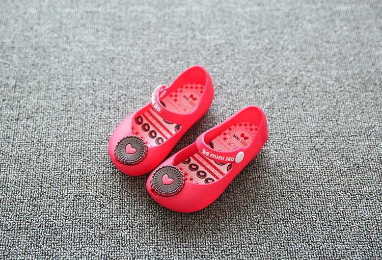 Обувь для детей детские сандалии мини модные сандалии для девочек Однотонные сапоги для дождливой погоды, Детская летняя печенье детские сандалии на резиновой подошве 24-29