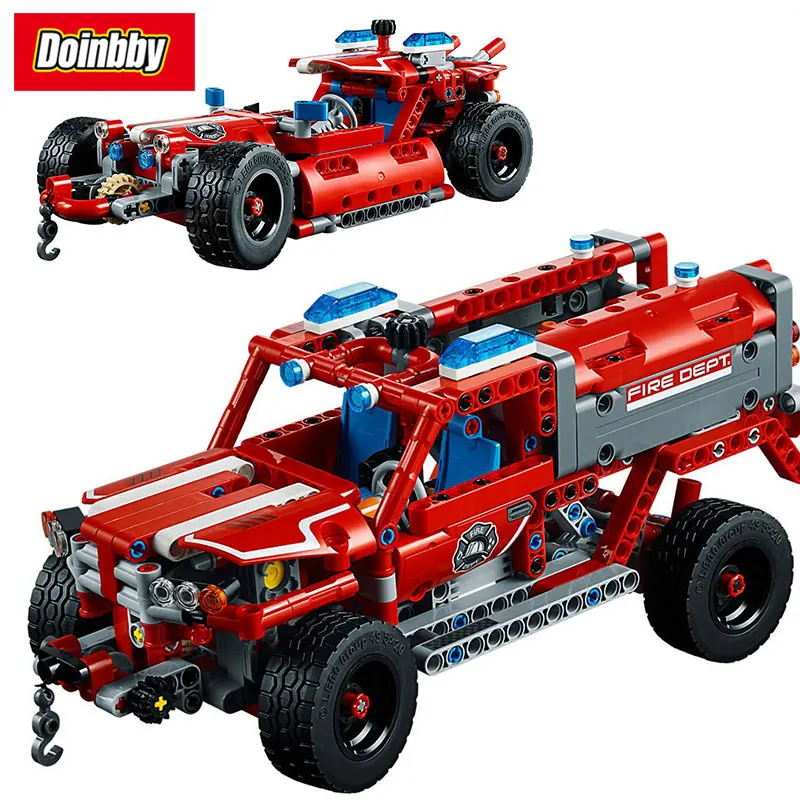 

Creative Technic 2 In 1 First Responder SUV Building Block Bricks Toys Kids Gifts Compatible 42075