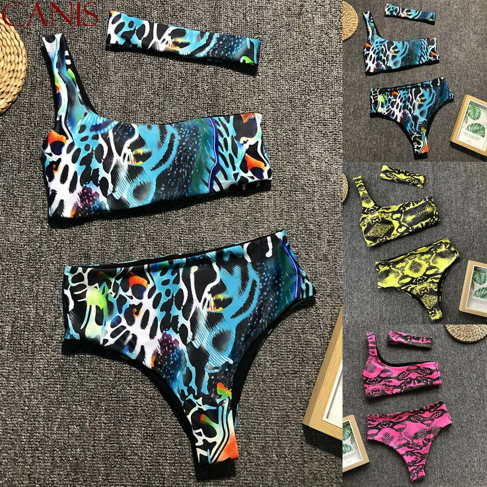 

New Style Women's Bikinis Set High Waist Bikini Set Swimwear Print Leopard Swimsuit Ladies Beachwear Bathing Suit Fashion Hot