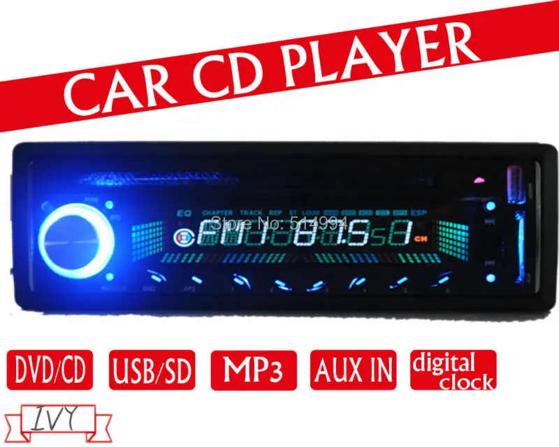 

2014 new 20,12V car cd dvd player,cd player,car radio mp3 player, car cd player with usb sd,1 din radio cd car,digital clock