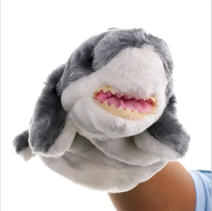 Plush toy hand puppet sea animal 28 cm shark doll | Игрушки и хобби