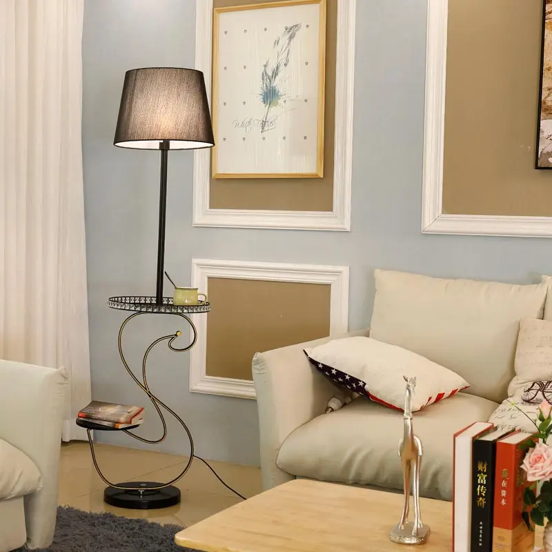 Modern Crystal Floor Light Fixtrues For Living Room Loft E27 Standing