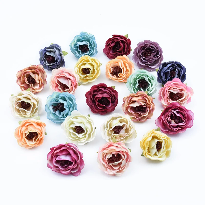 5pcs Autumn decoration diy christmas Garlands silk rose fake plants home wedding bridal accessories clearance artificial flowers