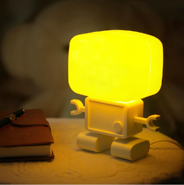 1 Piece New Smart Robot Led Lamp,Sound control Lamp+Light Sensor Led ...