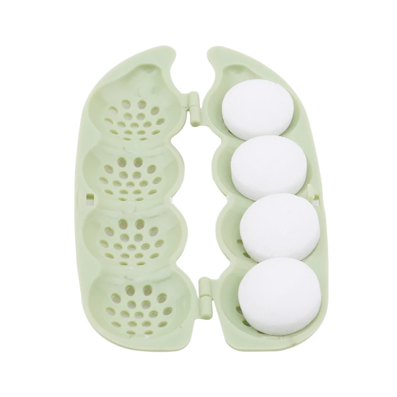

2 Pcs 3 Colors Cute Beans Shaped Naphthalene Balls Storage Box Toilets Cupboards Books Cloth Mothballs Flakes Camphor Storage