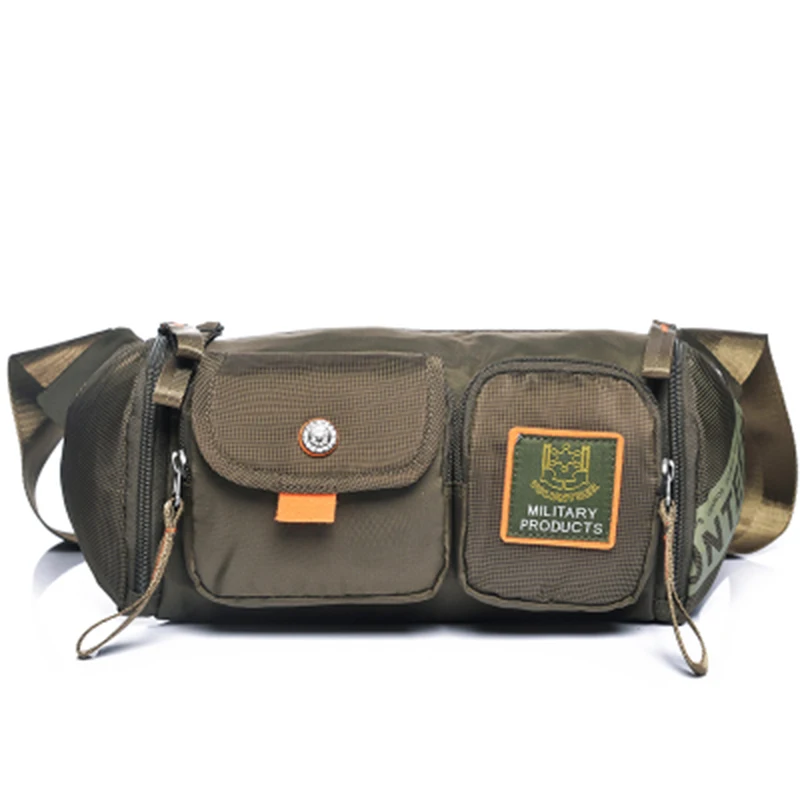 الرجال الخصر حقيبة ظهر للماء أكسفورد متعددة قدرة الحقيبة بوم محفظة Crossbody رسول حقيبة صدر للرجال الأزياء حزام الورك حزمة مراوح