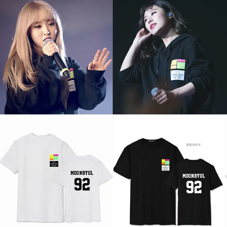 

K-pop The same summer short-sleeved around Moosical Curtain Call for the MAMAMOO concert T-shirt kpop