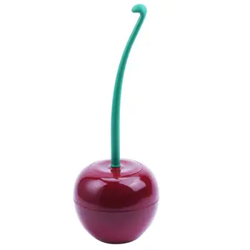 

Creative Lovely Cherry Shape Lavatory Brush Toilet Brush & Holder Set (Red)