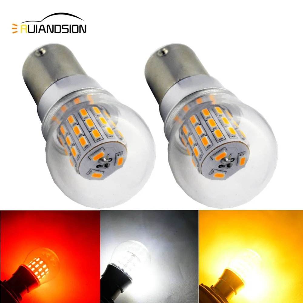 2x4 Вт Авто 1157 BAY15D P21/5 BAZ15D P21/4 BA15D 1142 39SMD 3014 светодиодсветодиодный белый красный 12 24 В