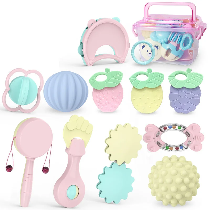 

Toys for newborn babies Boiled Rattling Set Combination