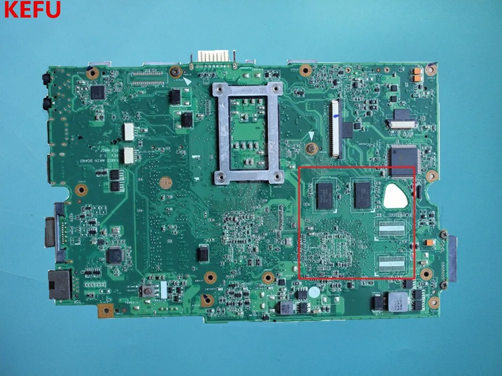 Материнская плата KEFU K40ID для ноутбука ASUS K40I K40IE X4D X8Al REV2.0 DDR3 с графическим чипом 100%