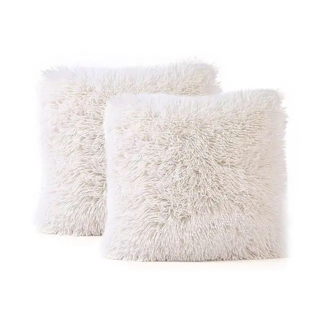 EG/_ 2Pcs Solid Pillow Case Rectangle Throw Cushion Cover Home Sofa Decor Splendi