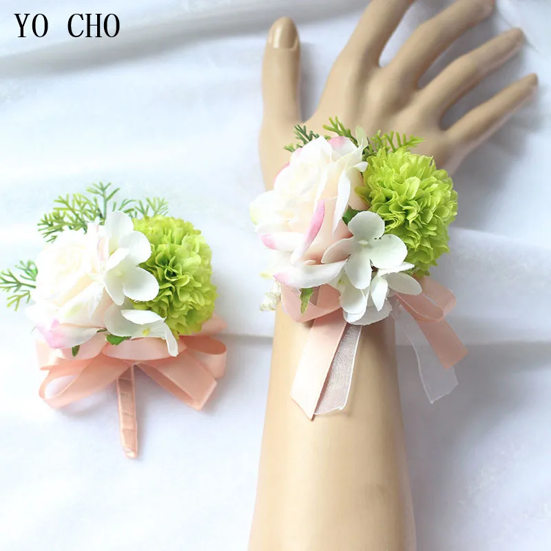 artificial flower wrist corsage (15)