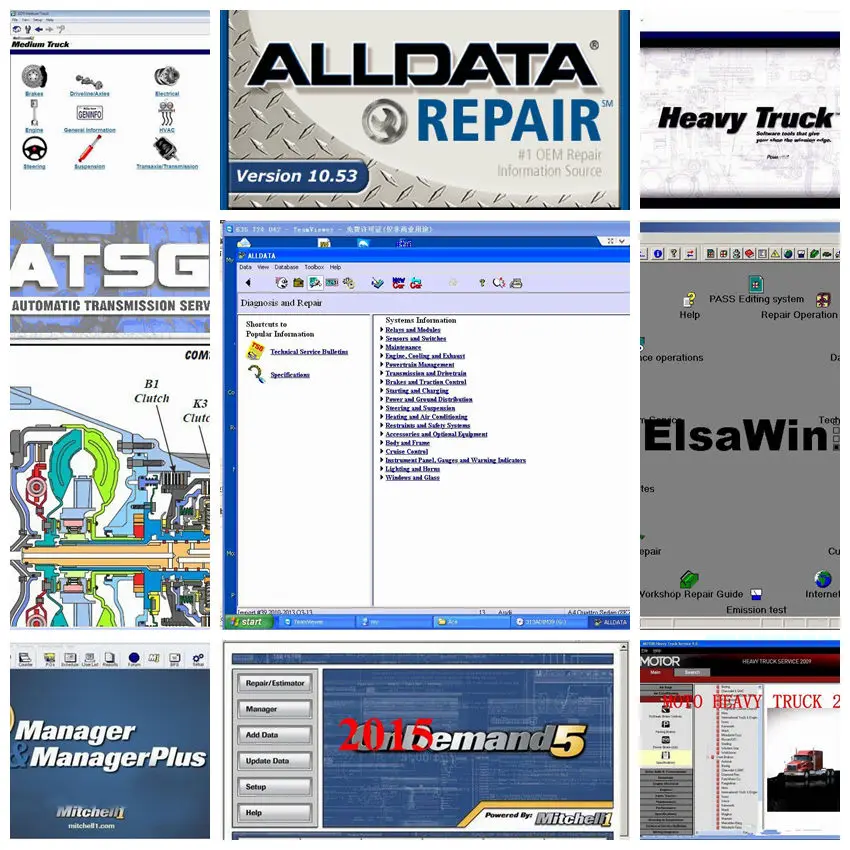 

2020 auto repair software alldata and mit/chell software Alldata10.53 mit/chell od5 2015 vivid workshop data atsg 49in1tb hdd