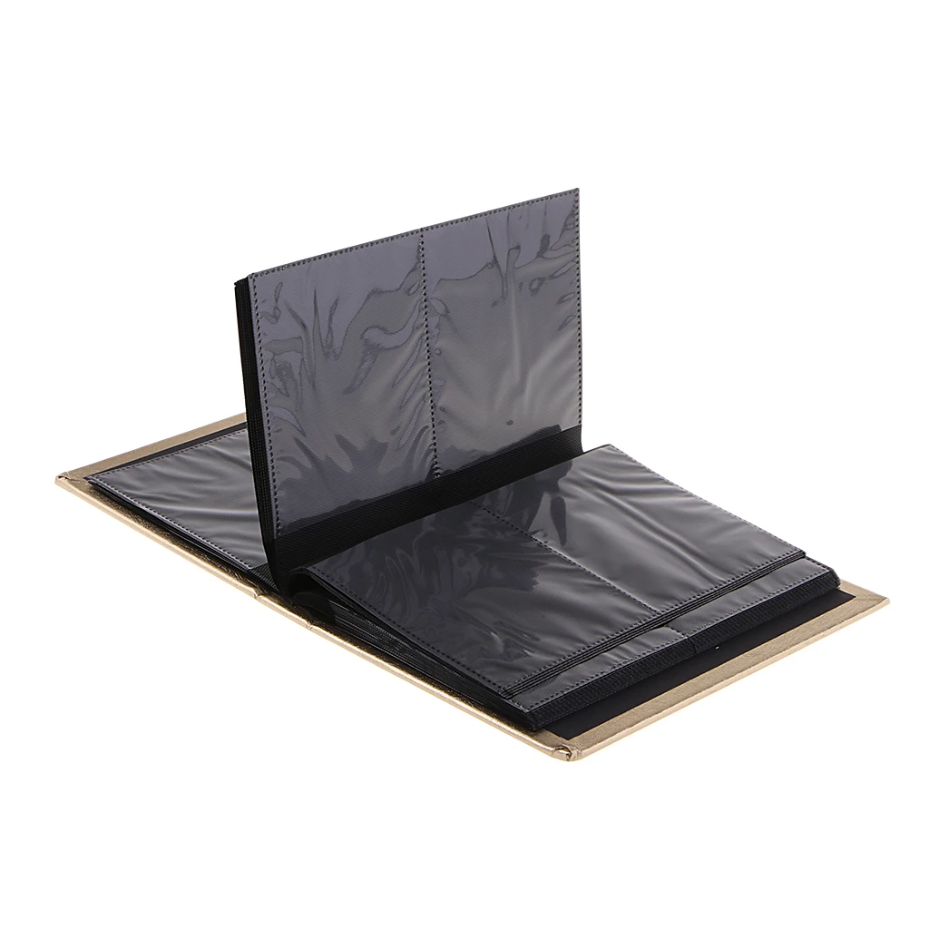 Transparent Page Photo Album -Sticker Holder –Scrapbook- Picture Display Book 30 Pages /120pcs Capacity –PU Leather Cover