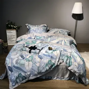 

european american bedding set adult teen,full queen king pastoral flower double home textile bed sheet pillow case quilt cover