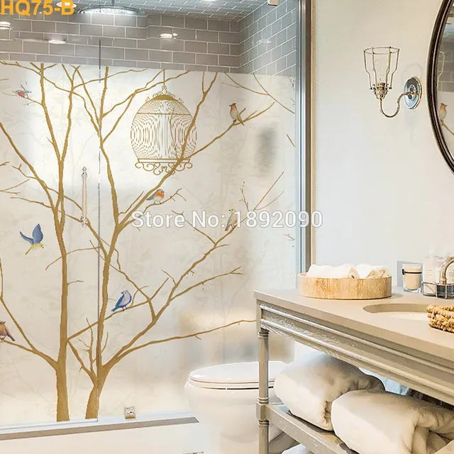 decorative window film bathroom decorative window film sliding glass door stained static cling birdcage nature style decorative window film bathroom decorative window film sliding glass door stained static cling birdcage nature style