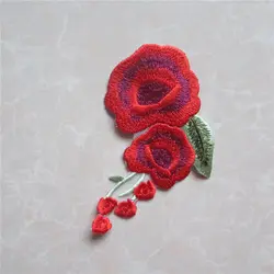 2017 год новый красный вышитый цветок воротник кружевной воротник ремесел Вышивание аксессуары украшения Вышивание аппликации yl435