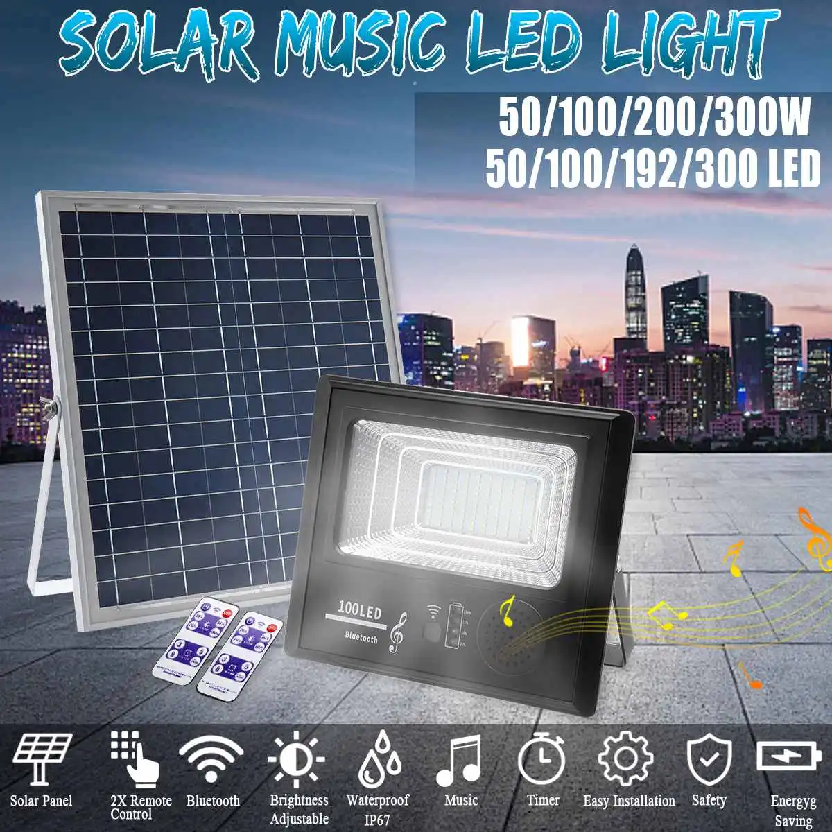 flood light bluetooth speaker