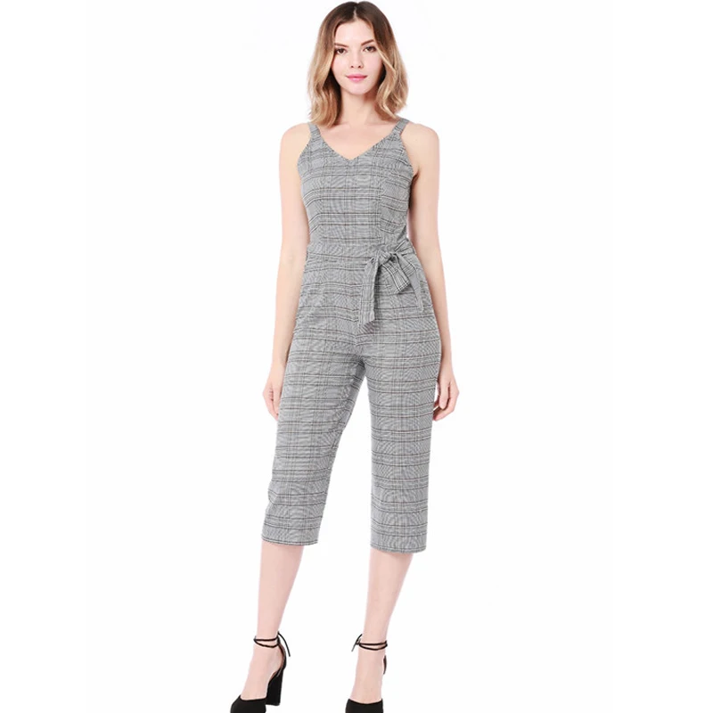 

New Striped sling Sexy Bodysuit Women Jumpsuit Shorts Sporting Outfit Tracksuits Ladies Solid Playsuit 2019 combinaison femme