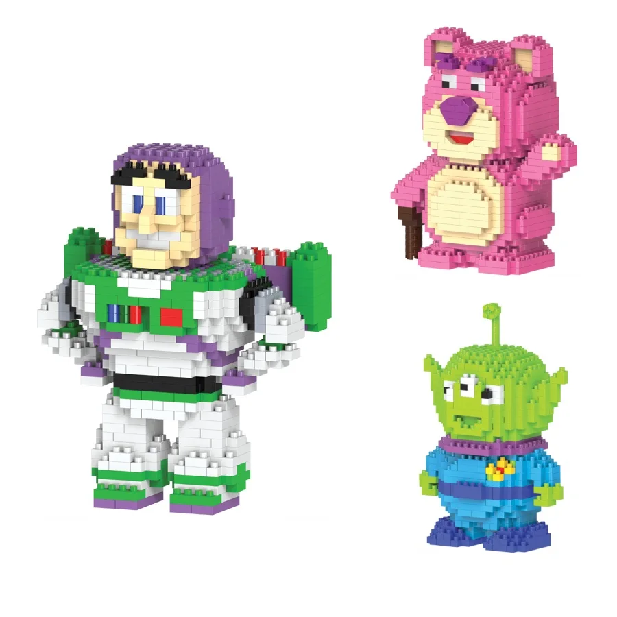 HC Blok Bangunan Sihir Beruang Kartun Mainan Buzz Lightyear