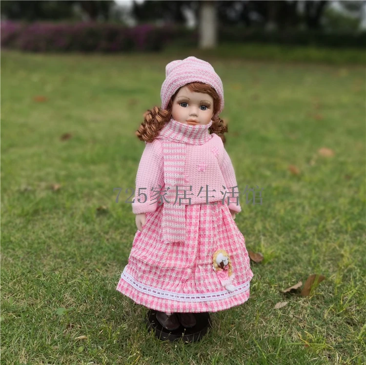 Новинка 40 см Европейский Стиль Виктория стиль Россия керамическая Классическая кукла благородная фарфоровая кукла высокое качество игрушка подарок для девочки 1