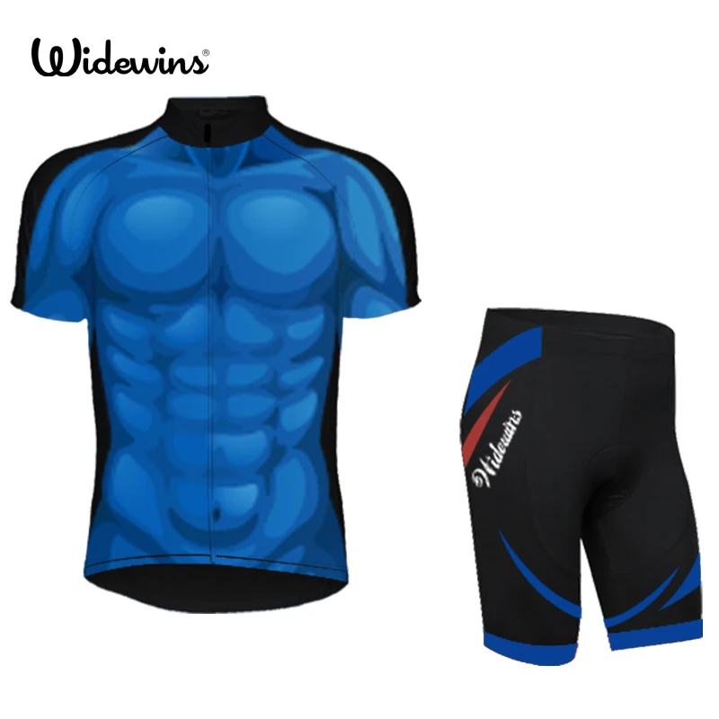 Widewins muscle Pro Велоспорт Джерси полиэстер MTB велосипед одежда гоночная велосипедная Униформа Майо Ropa Ciclismo 5286