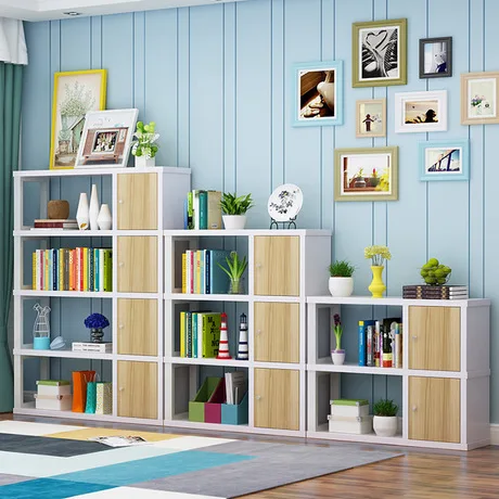 Книжный шкаф гостиная мебель для дома стальная деревянная Книжная Полка Стеллаж для хранения шкафчик Дисплей книжный Стенд Современный мульти размер