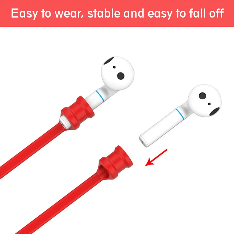 Анти-потеря силиконовые наушники Веревка держатель кабель для huawei FlyPods для Xiaomi Air беспроводной Bluetooth наушники шеи ремень шнур