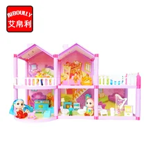 AIBOULLY, семейный Кукольный дом, куклы, аксессуары, игрушка с миниатюрной мебели, гараж, DIY, кукольный дом, игрушки для девочек, подарки на день рождения