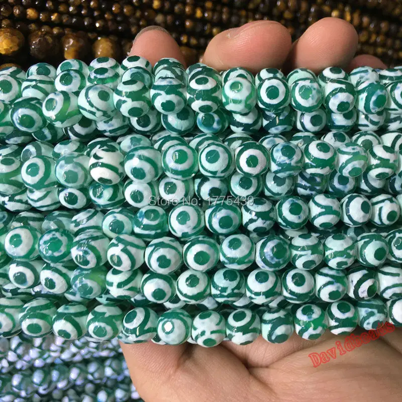 Оптовая продажа граненые черные тибетские Мистические сферические бусины 8 мм со