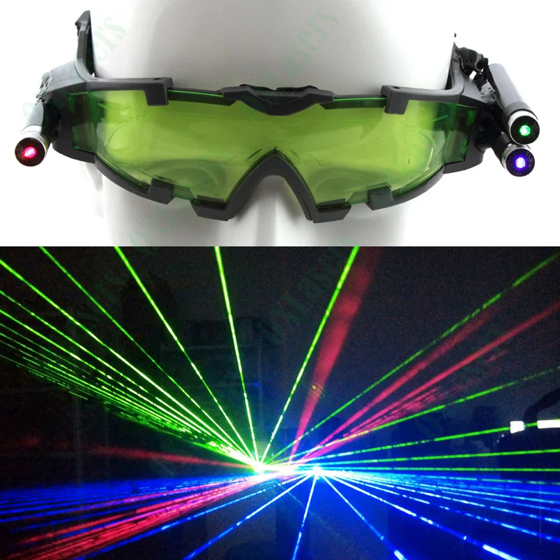 Free shipping Christmas RGB Laser Glasses for party and pub DJ show