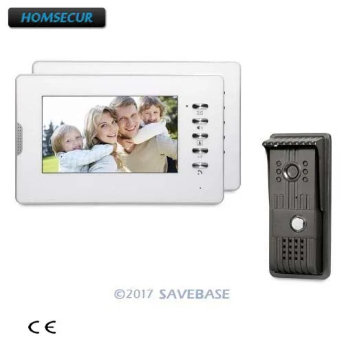 

HOMSECUR Hand-Free 7inch Video Door Phone Intercom System With TFT LCD Monitor CMOS Camera