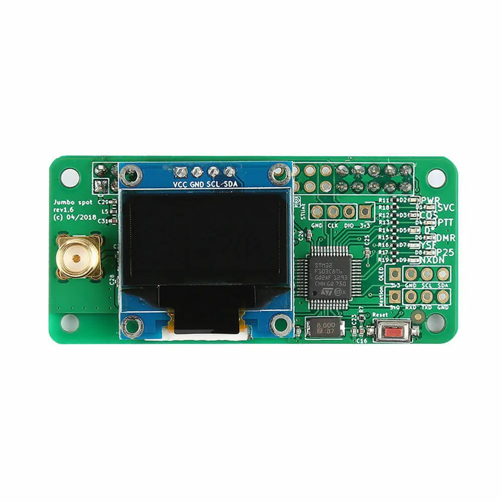 NEW Portable Size OLED Display Aluminum Signal Receiver MMDVM hotspot Support P25 DMR YSF + raspberry pi +OLED +Aerial+ Case hot