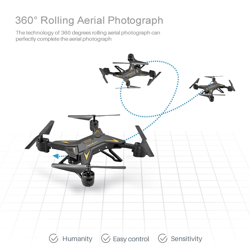 KY601S RC геликоптер Дрон с HD 1080P Камера WI FI FPV Карманный для селфи Профессиональный