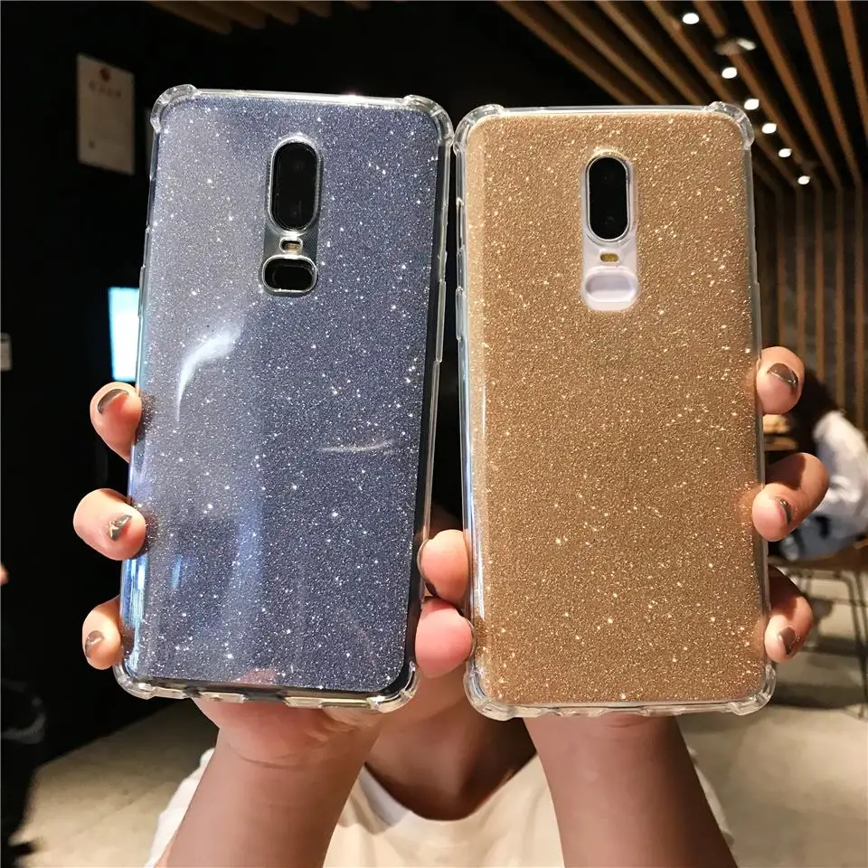 Luxury Armor Glitter 2 in 1 TPU Case For OnePlus 6 5T Nokia 5 2018 Silicone Cover Anti-Snock Meizu M5S M6S M6T 15 M5 M6 Note |