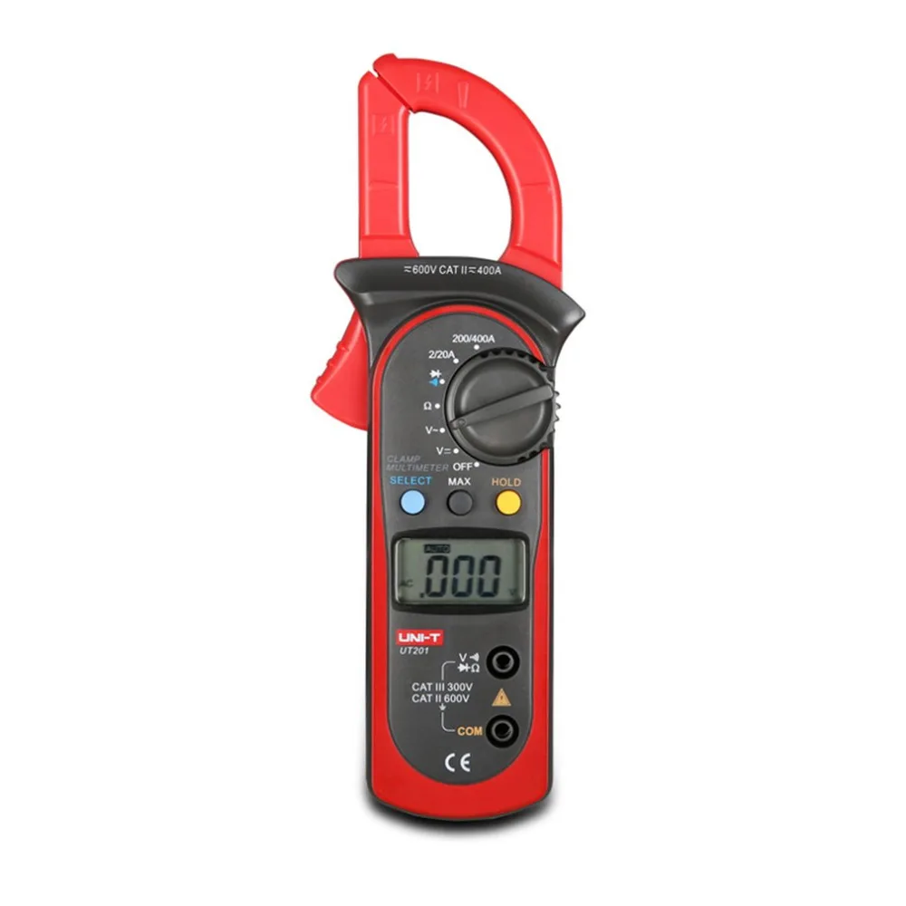 Digital Clamp Ammeter UT201 LCD Digital Clamp Multimeter DC AC