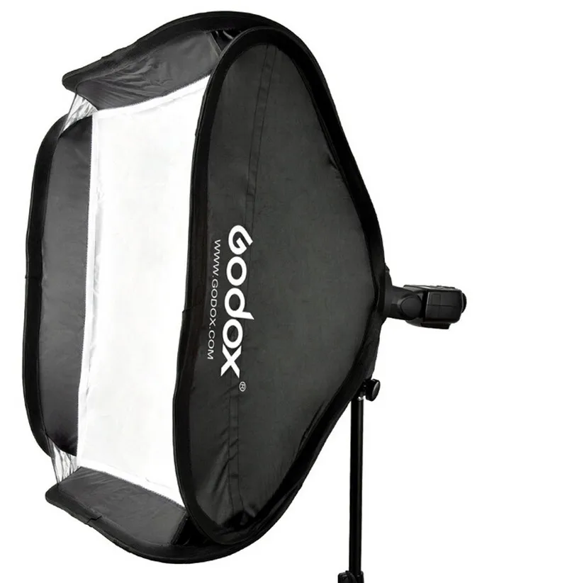 Godox 80x80cm Softbox Photo Studio Diffuser + S-type Bracket Bowens Holder Mount for Flash Light